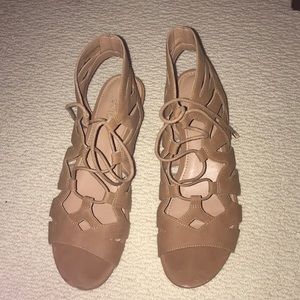 Franco Sarto Lace up Leather sandal